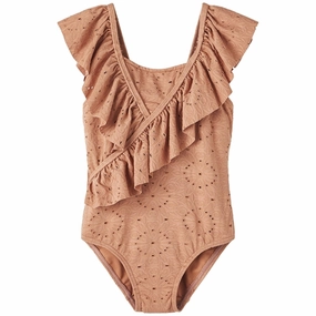 Lil'Atelier Mocha Mousse Fabiola Swimsuit UPF Sun Protection