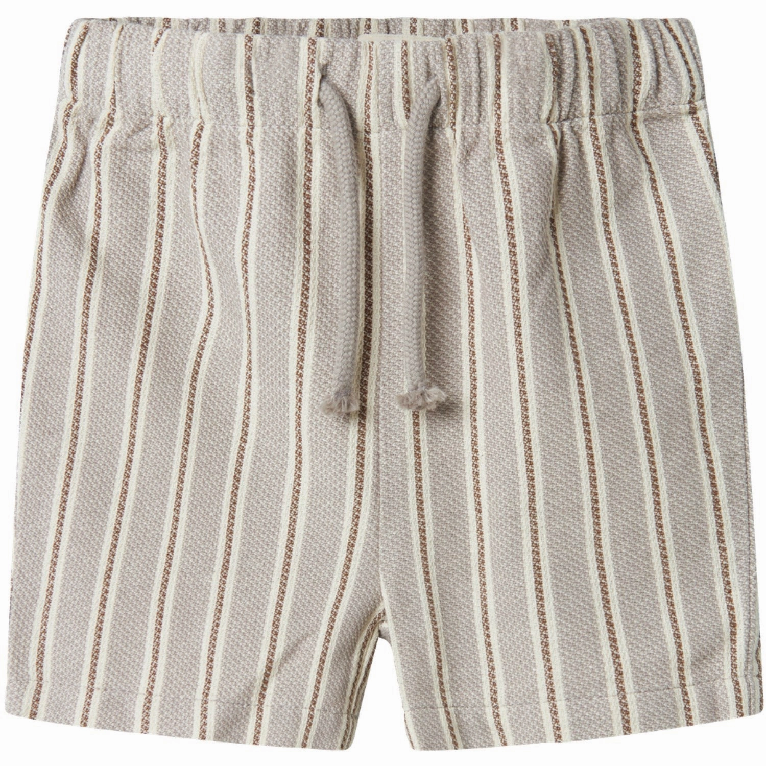 Side Pockets Lil'Atelier Mourning Dove Frede Stripe Loose Shorts
