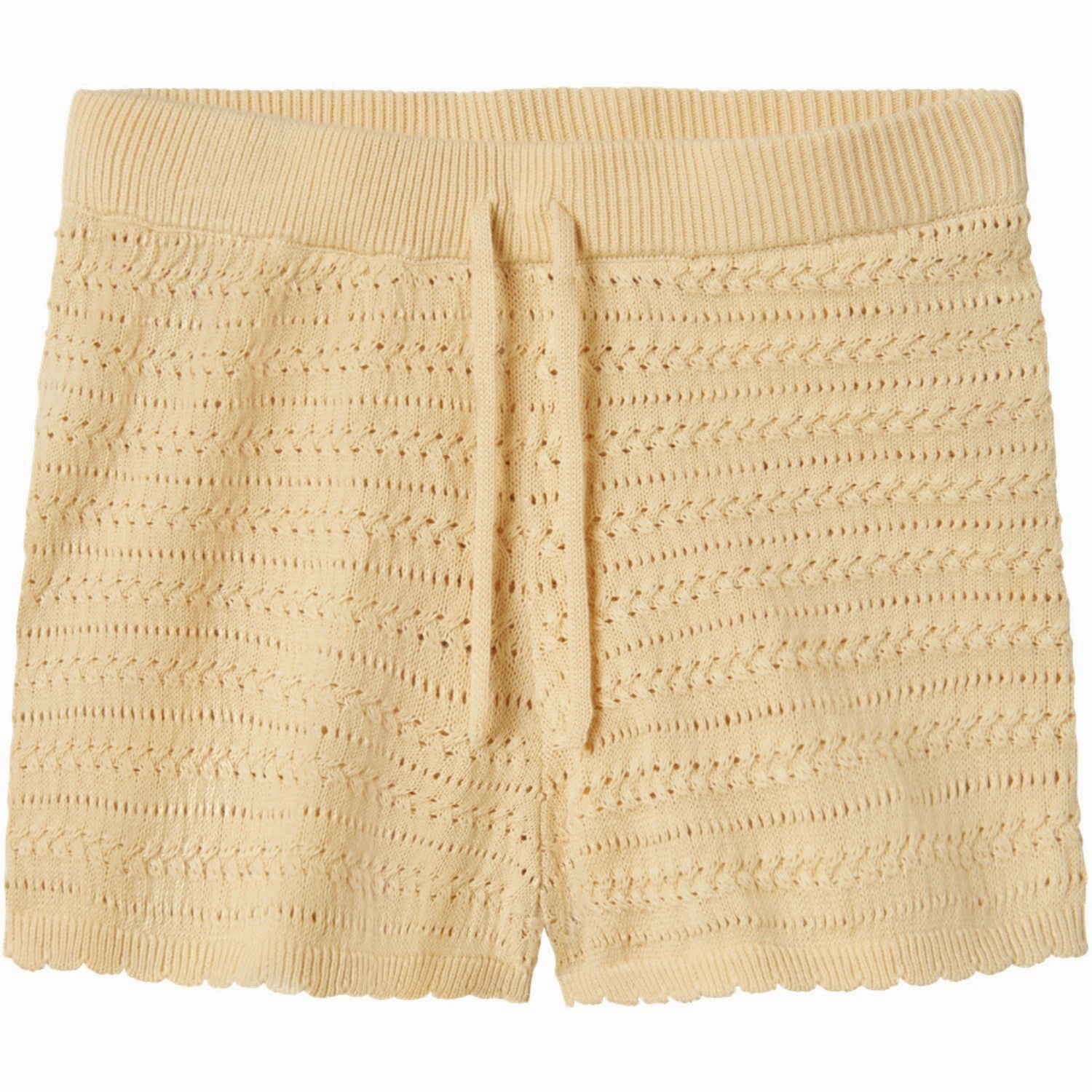 Lil'Atelier Sea Mist Nmfhope Knit Shorts Lil Bold Patterns Solid Color