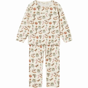 Nap Day Gear Textured Ribbed Collar Lil'Atelier Turtledove Gio Pajamas