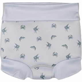 Sand Proof Closure Thermal Retention Lil'Atelier Vapor Blue Fero Swim Brief With Shield