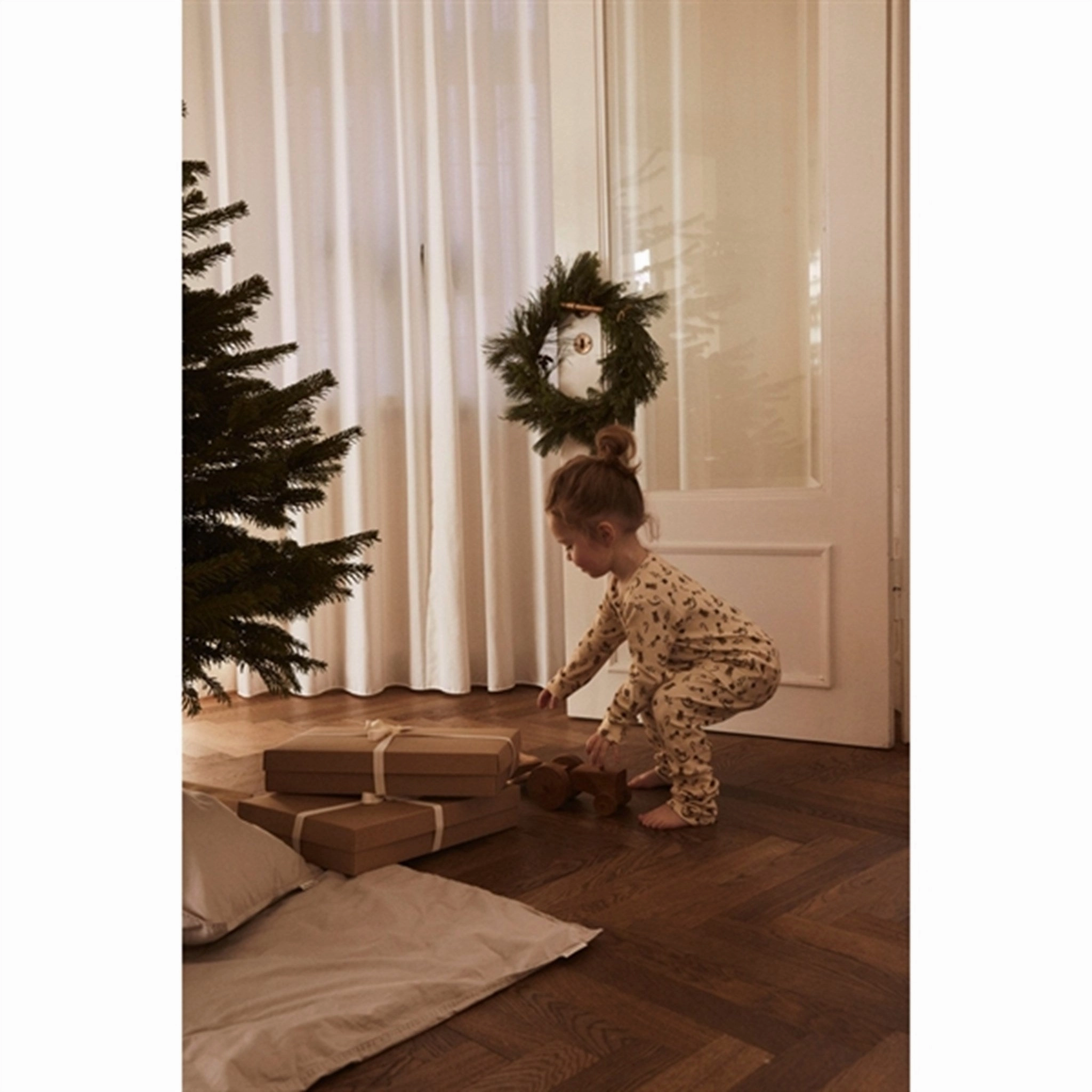 Casual Fit Waffle Knit Texture Lil'Atelier Wood Ash Gayo Nightgown