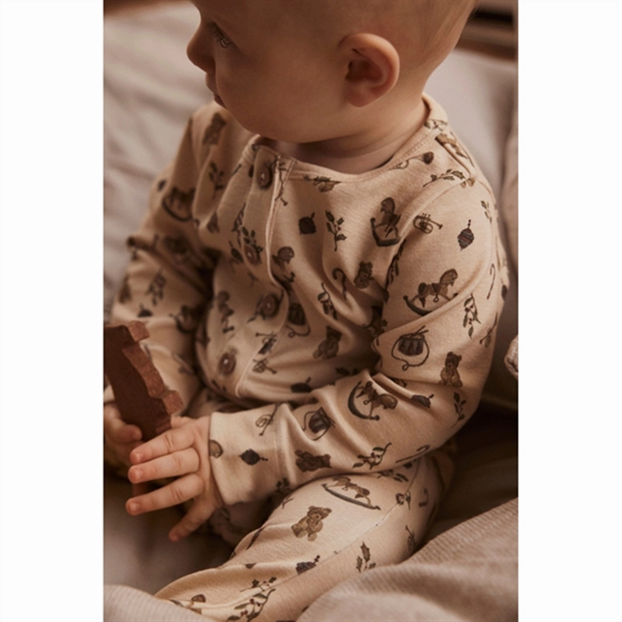 Lil'Atelier Wood Ash Gayo Slim Pajamas Fresh Indoor