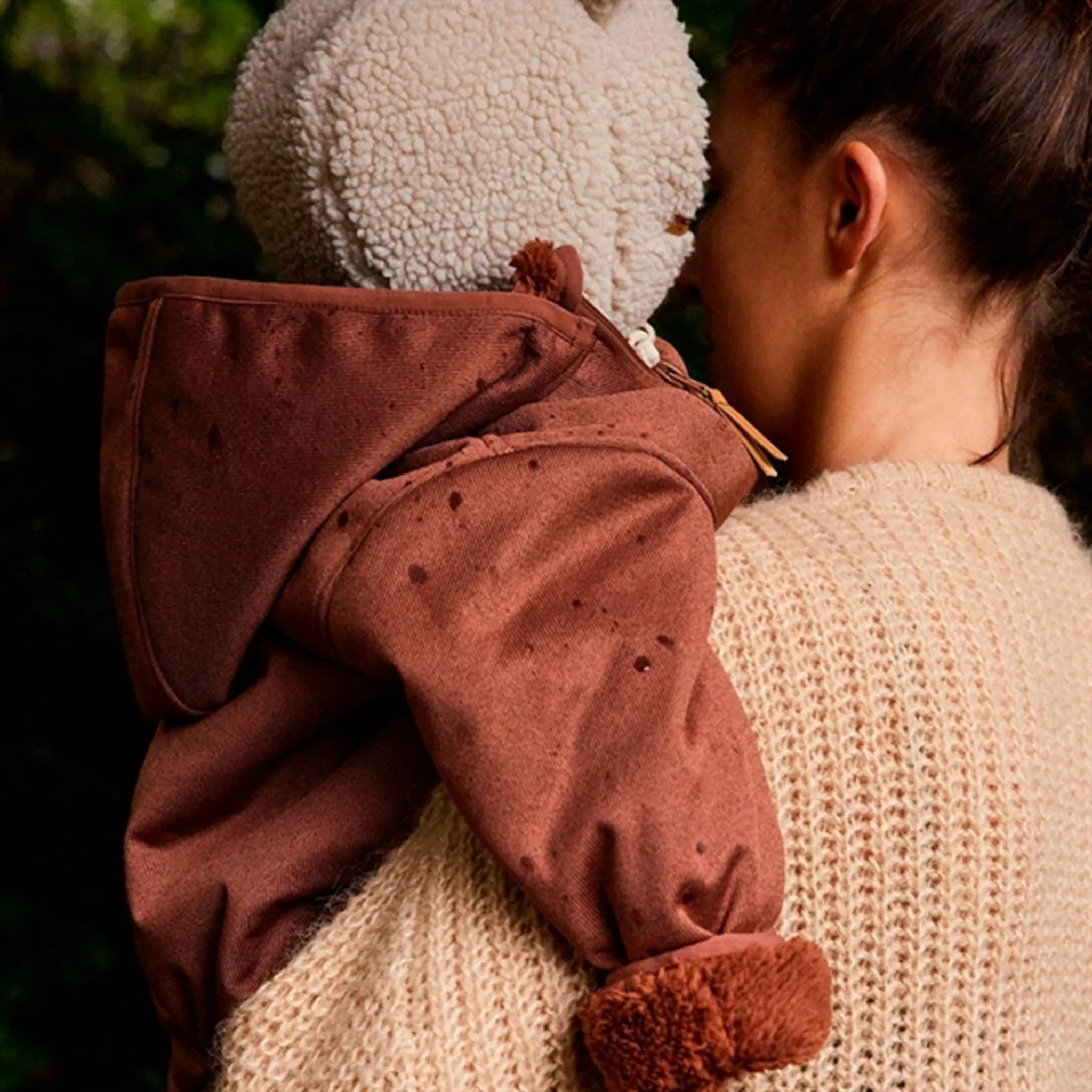 Stretch-Recovery Maximalist-Trend Lil'Atelier Carob Brown Loro Loose Suit