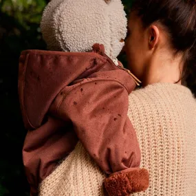 Stretch-Recovery Maximalist-Trend Lil'Atelier Carob Brown Loro Loose Suit