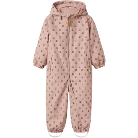 Bell-Sleeve Timeless-Classic Lil'Atelier Misty Rose Cherry Nmflasnow10 Snowsuit Aop Fo Lil