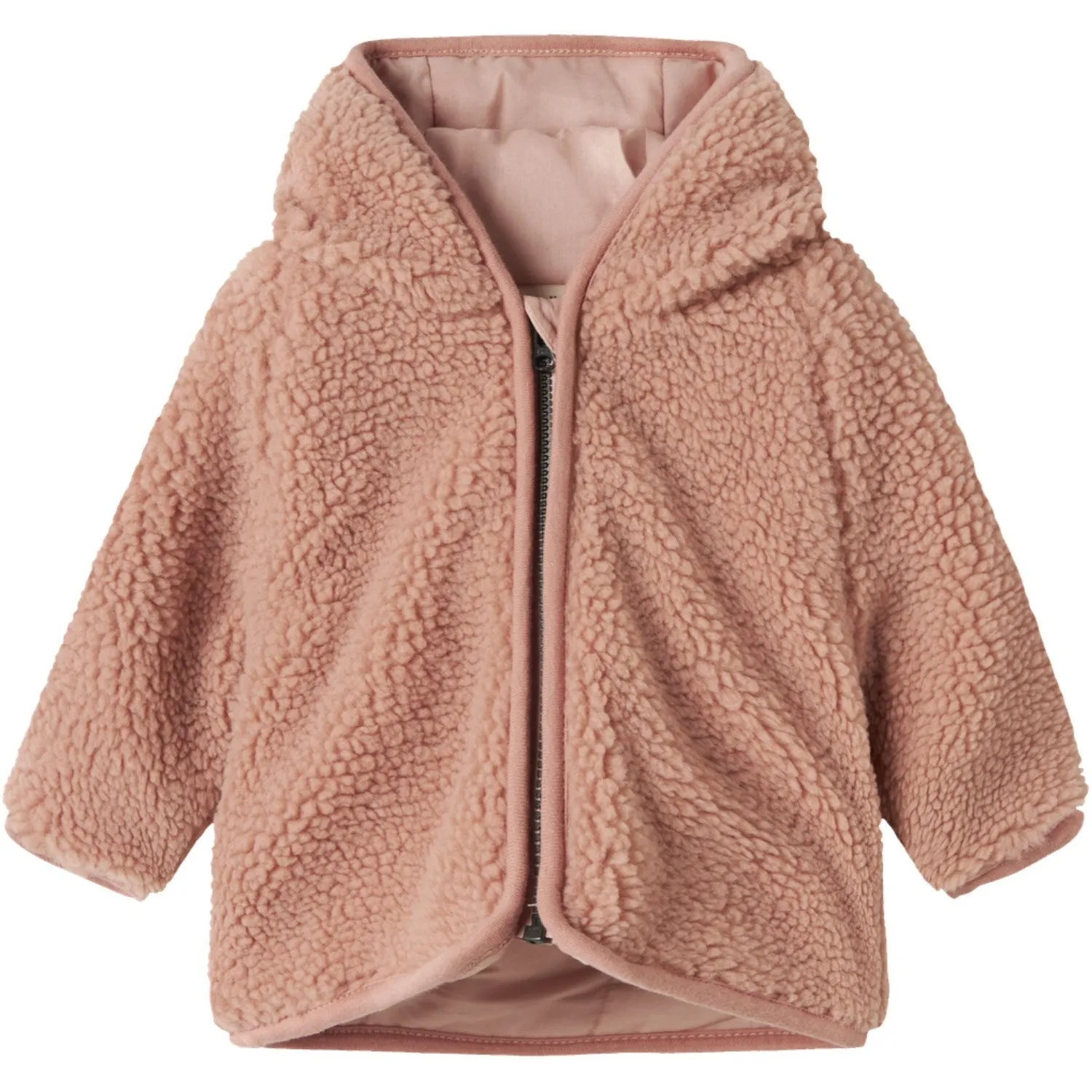 AntiPilling Surface Finish Lil'Atelier Misty Rose Nbnnalo Sherpa Jkt Solid Lil
