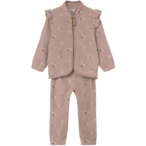 Brunch Outfit Stretch Layer Lil'Atelier Misty Rose Nmflaspektra Fleece Set Aop Lil