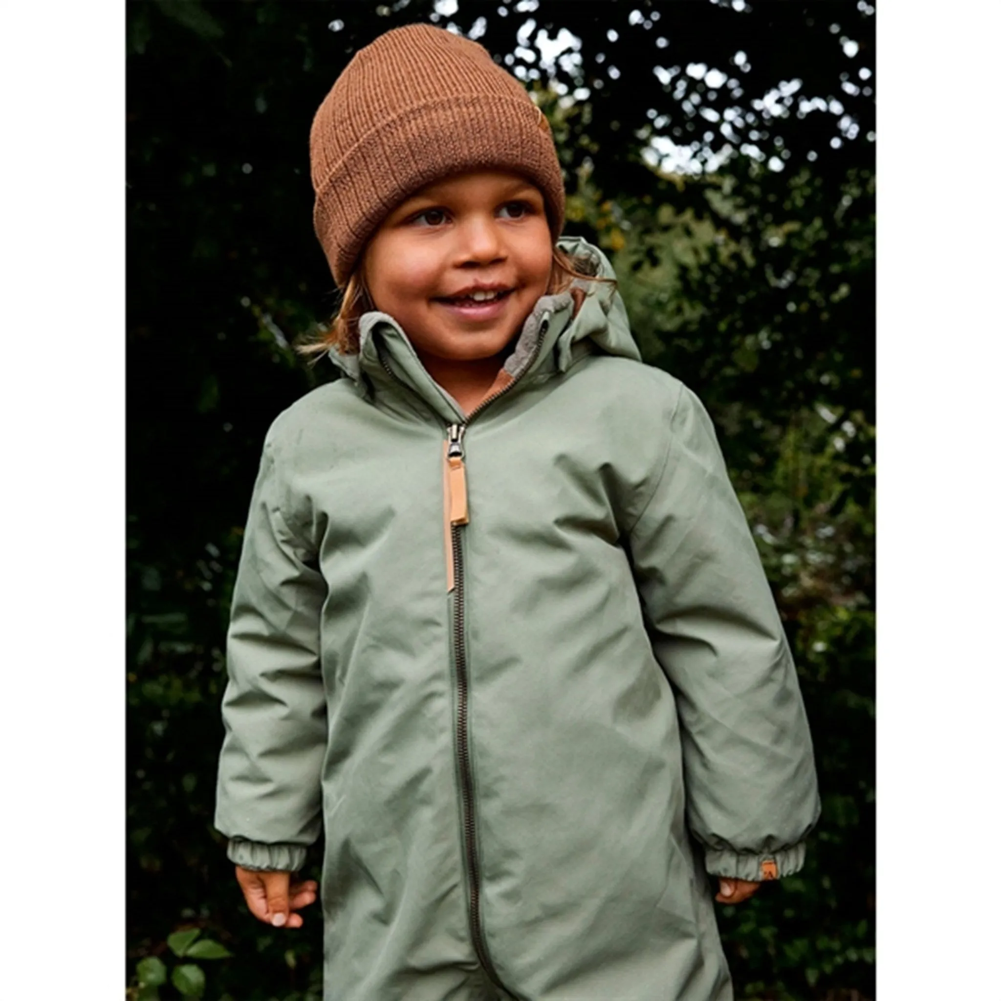 Lil'Atelier Oil Green Lasnow Snowsuit Hand-Wash