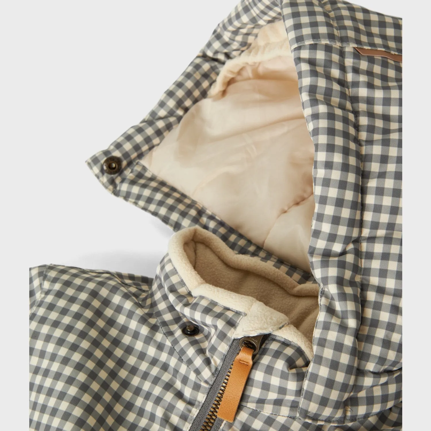 Hook-And-Eye Cropped-Length Lil'Atelier Pewter Lasnow10 Suit AOP 1Fo