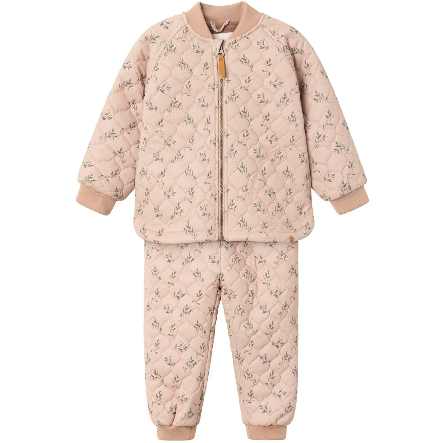 Lil'Atelier Rugby Tan Aop Lajuno Quilt Set AOP Non-Iron