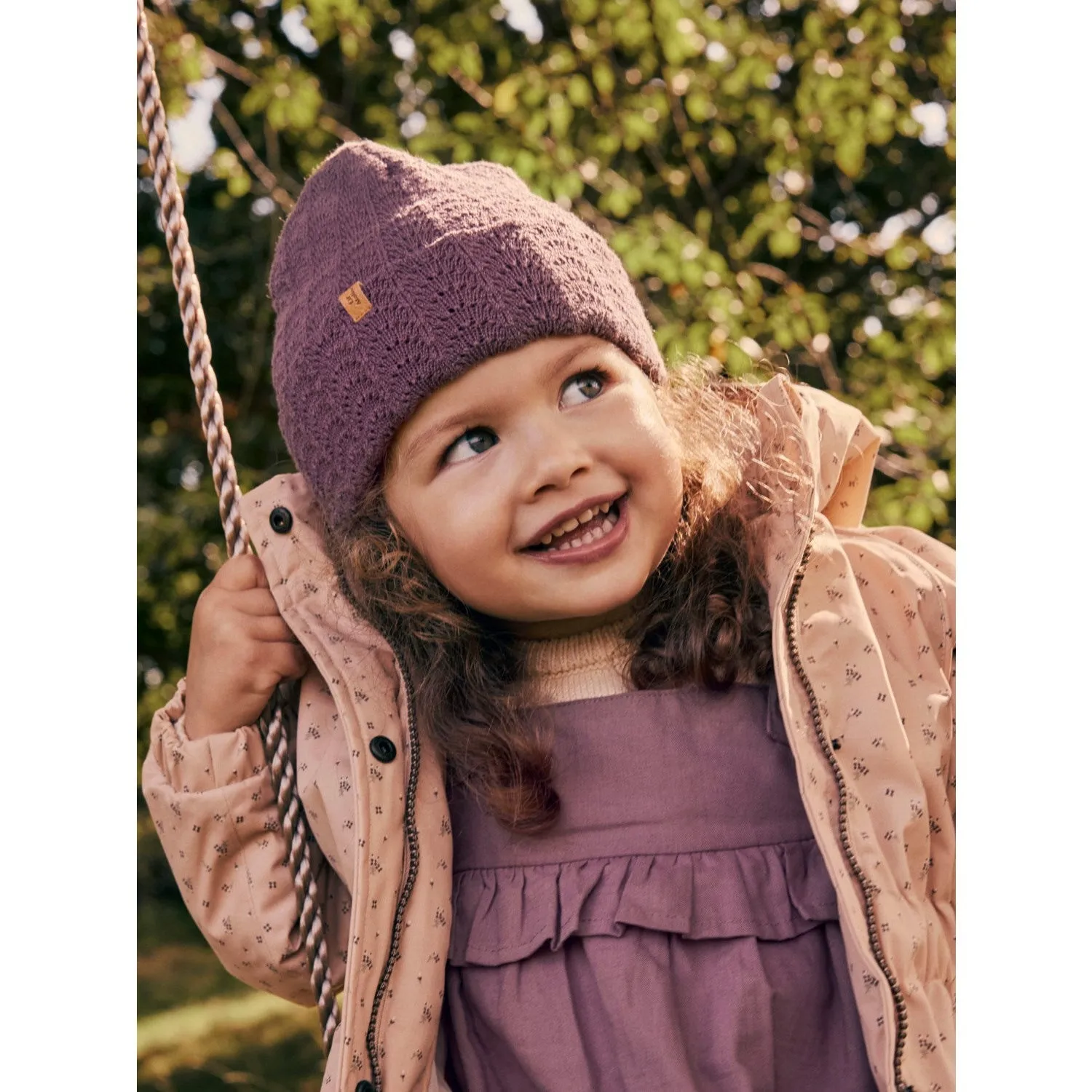 Teflon Coated Fabric Lil'Atelier Rugby Tan Gerda Long Jacket AOP