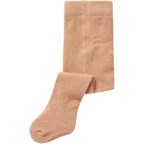 Lil'Atelier Rugby Tan Ilso Ana Pointelle Tights Streetwear Anti-static-treatment-characteristic