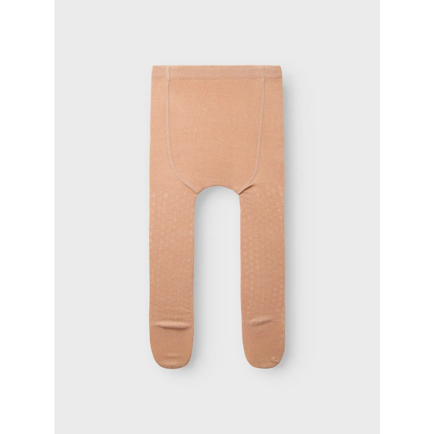 Lil'Atelier Rugby Tan Ilso Ana Pointelle Tights Body Sculpting lined