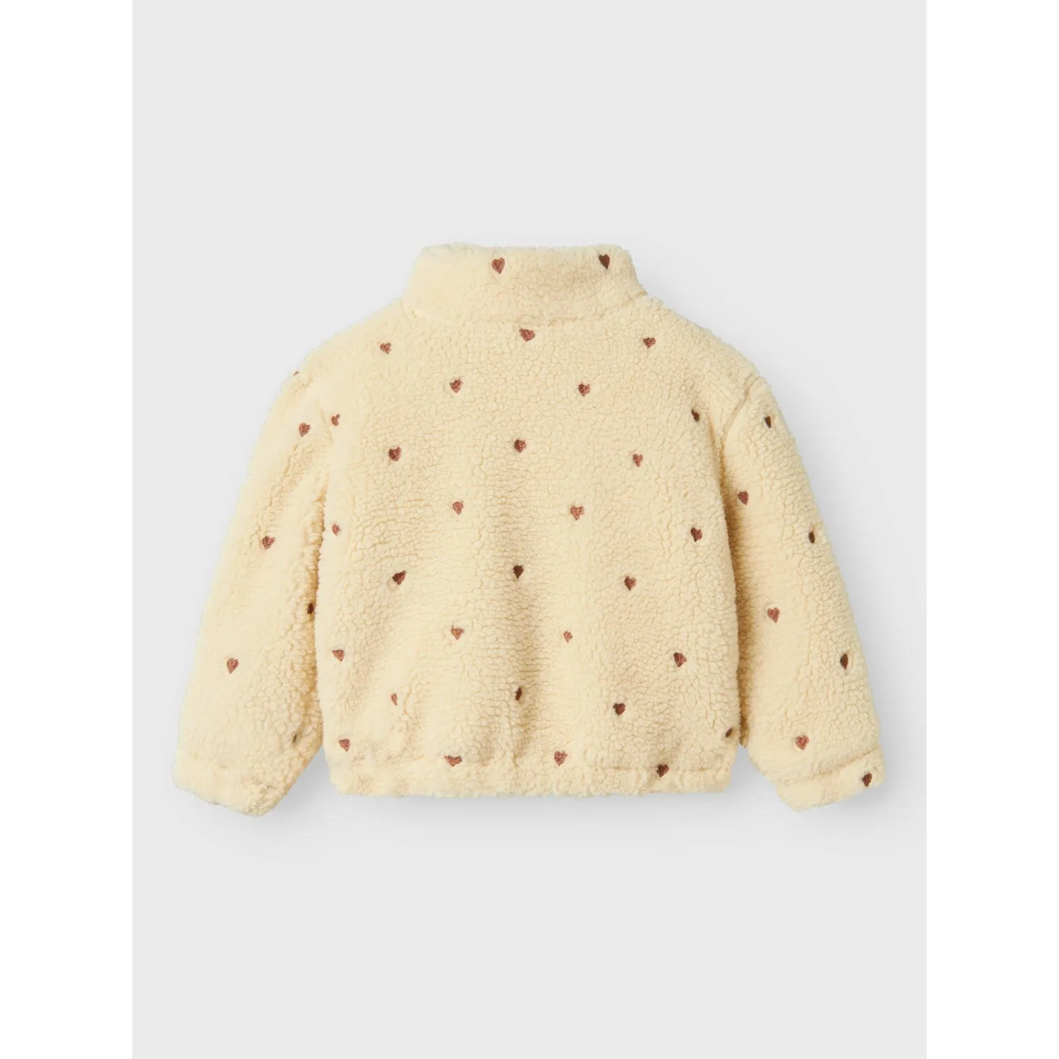 Lil'Atelier Sandshell Nalo Sherpa Loose Jacket Weatherproof Zipper Compact Packable