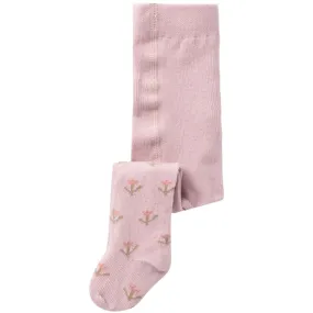 Lil'Atelier Violet Ice Rossa Dir Pantyhose Men's-style Floral-print