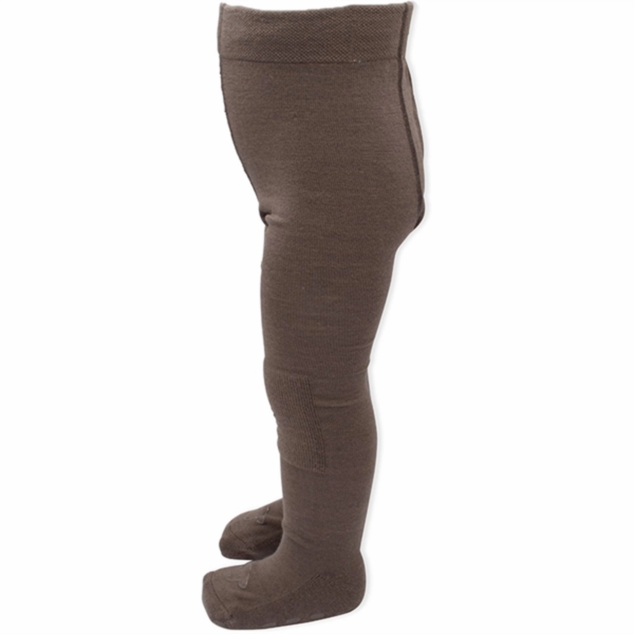 Lillelam Wool Tights Anti-Slip Brown Quick Drying