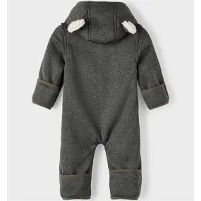 Name it Grey Melange Mada Pramsuit Hook-And-Eye Color-Blocked