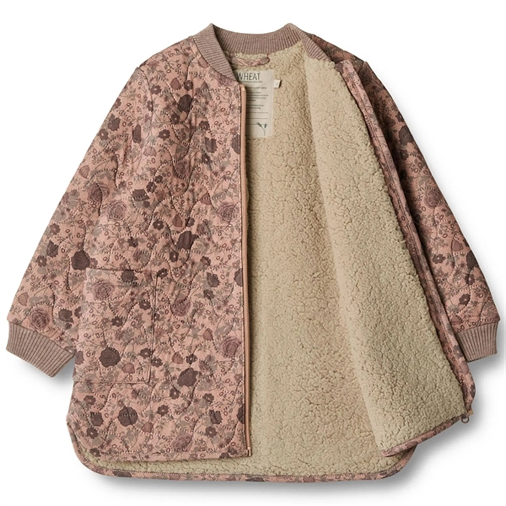 Climate-Adaptive Wheat Thermo Rose Dawn Flowers Jacket Helga
