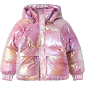 Name It Moonlite Mauve Malan Puffer Jacket Foil Dry-Clean-Only Organic-Fabric
