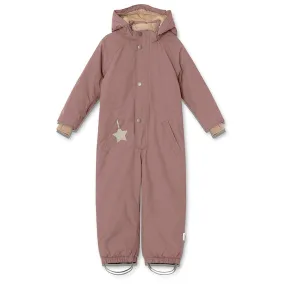 Mini A ture Light plum Wanni Fleece Snowsuit Versatile button-down blouse hypoallergenic