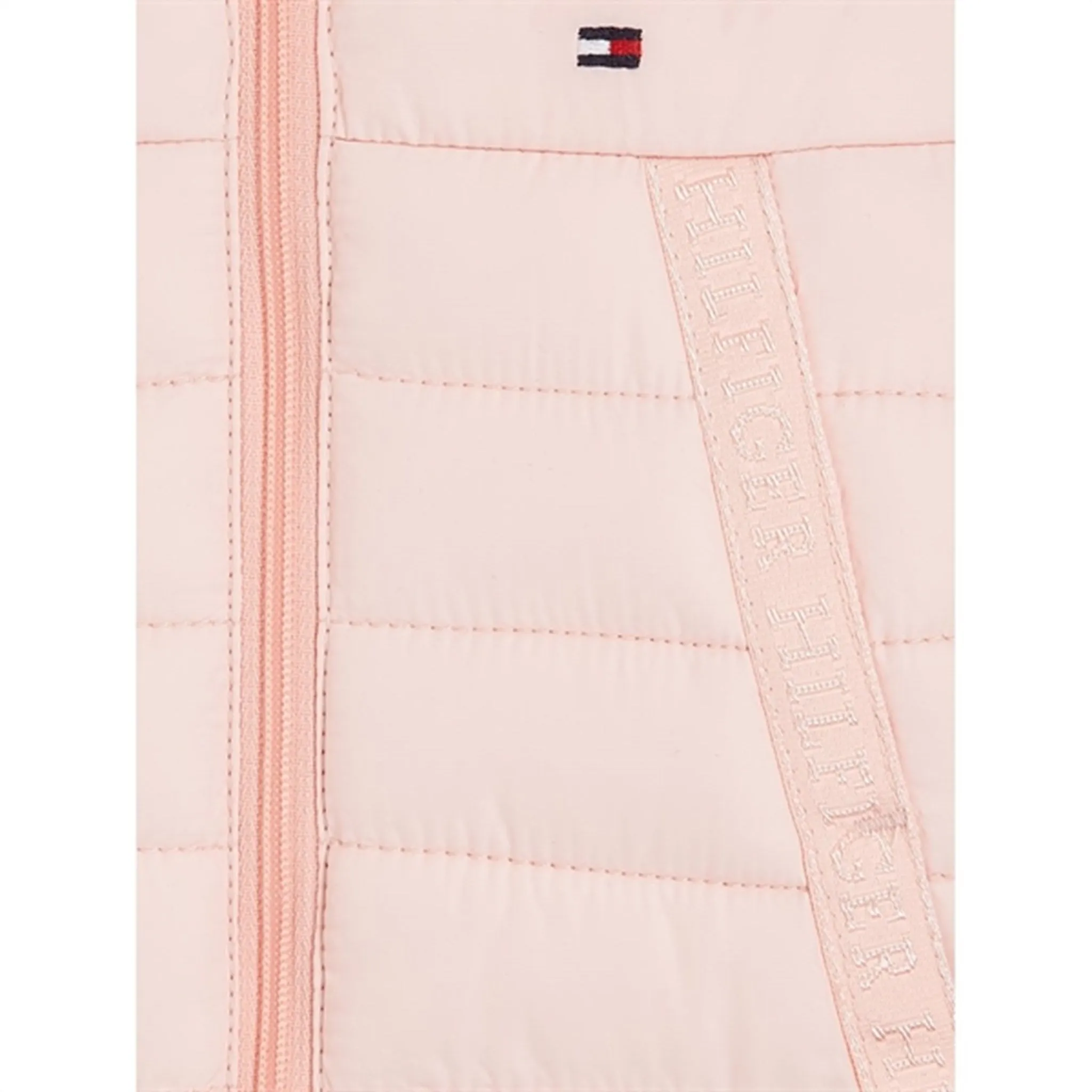 Tommy Hilfiger Baby Monotype Tape Puffer Jacket Pink Crystal Tall-Fit