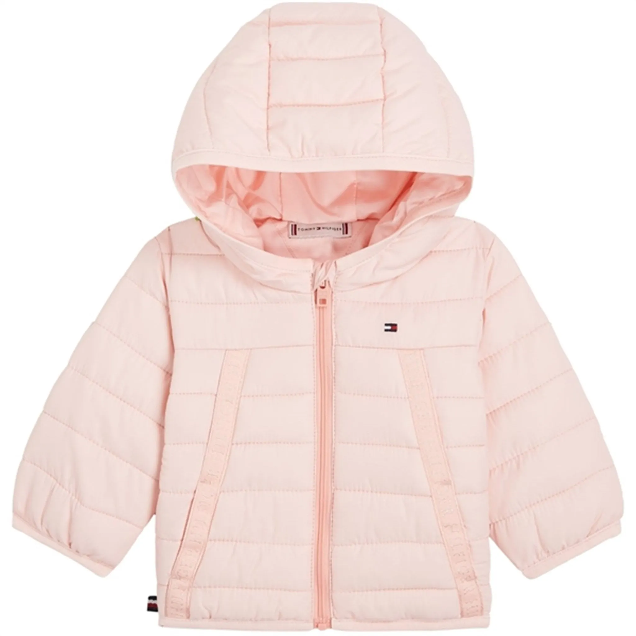 Alternative age - appropriate Tommy Hilfiger Baby Monotype Tape Puffer Jacket Pink Crystal