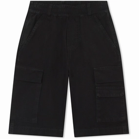 Little Marc Jacobs Black Bermuda Shorts Golf Apparel