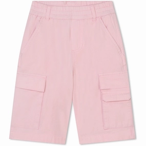 Little Marc Jacobs Pink Washed Pink Bermuda Shorts Soft Touch desert style
