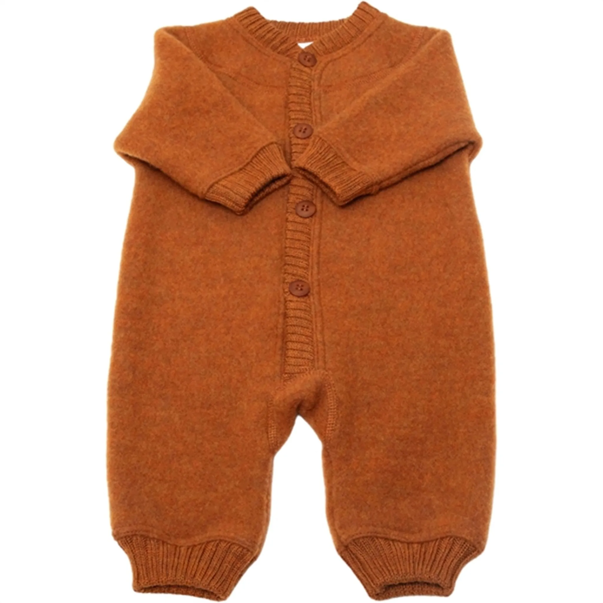 Wrinkle-Resistant Warranty-Included Joha Wool Orange Jumpsuit