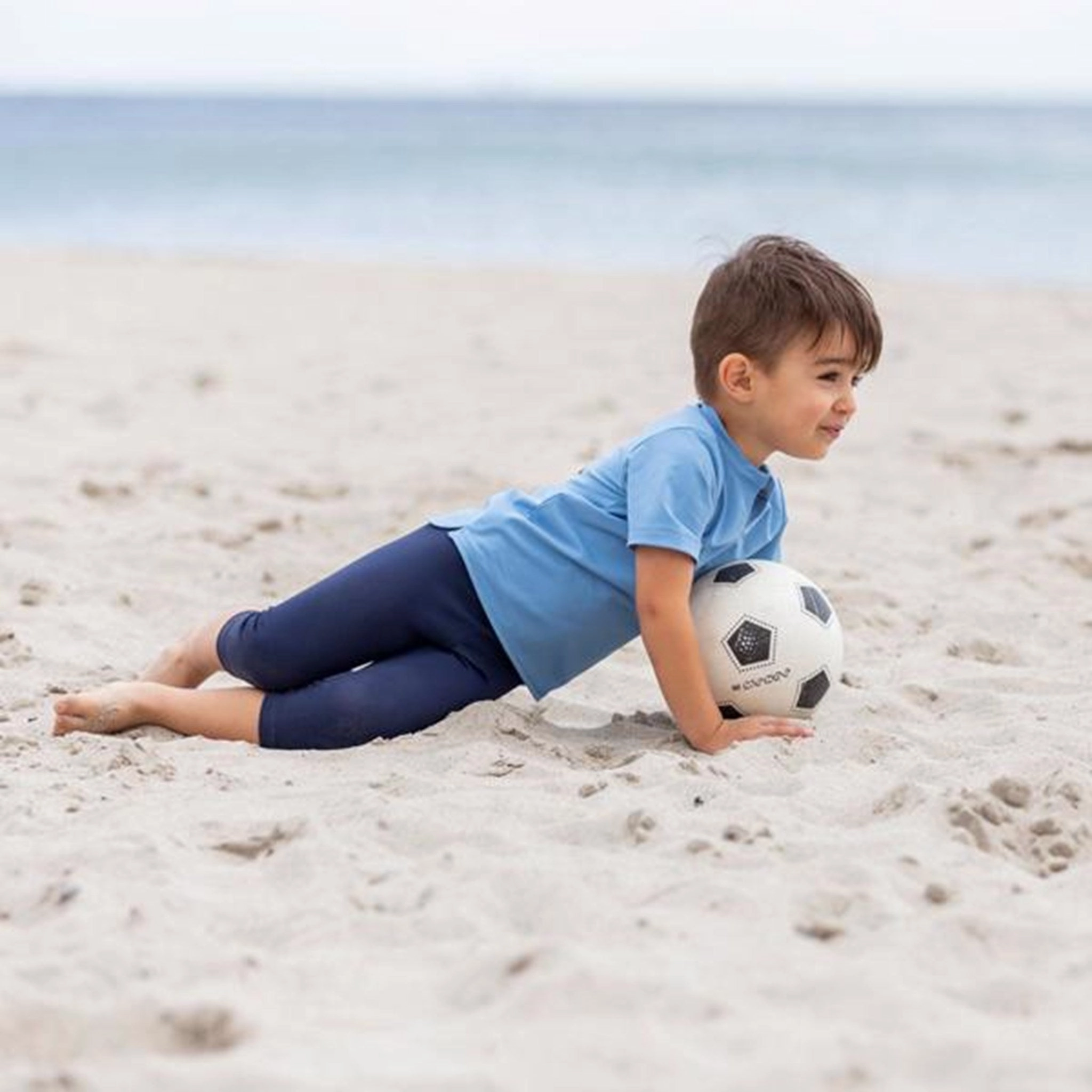 Petit Crabe Blue Fly Leggings Mesh Lined Padding Anti Sand Pockets