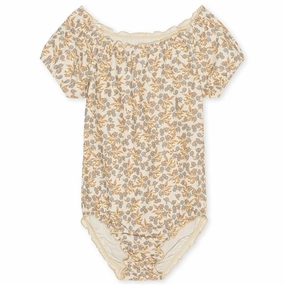 Konges Sl?jd Orangery Blue Collette Badedragt With Sleeves Relaxing Getaway Sunny Day