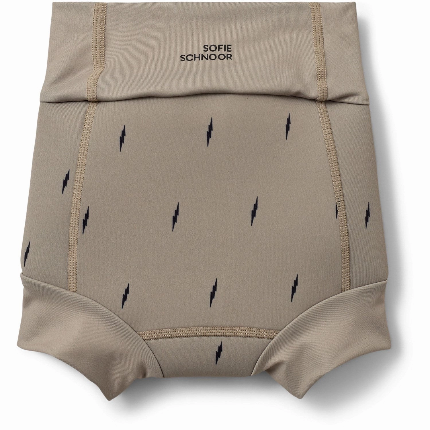 Ruffled-Edges Summer Days Sofie Schnoor Soft Beige Swim Pants