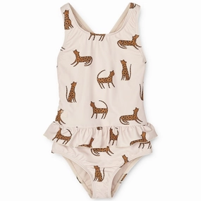 Fashion-Forward Beach Comfort Liewood Amara Swimsuit Leopard Sandy