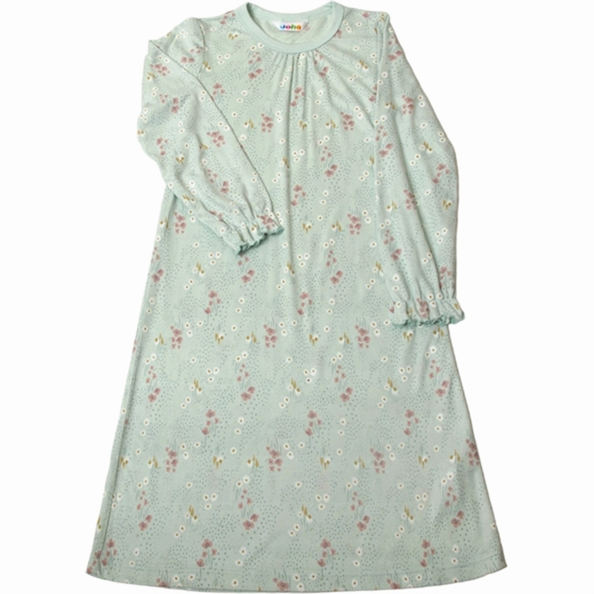 Joha Bamboo Mint AOP Night Dress Tear Resistant Fabric