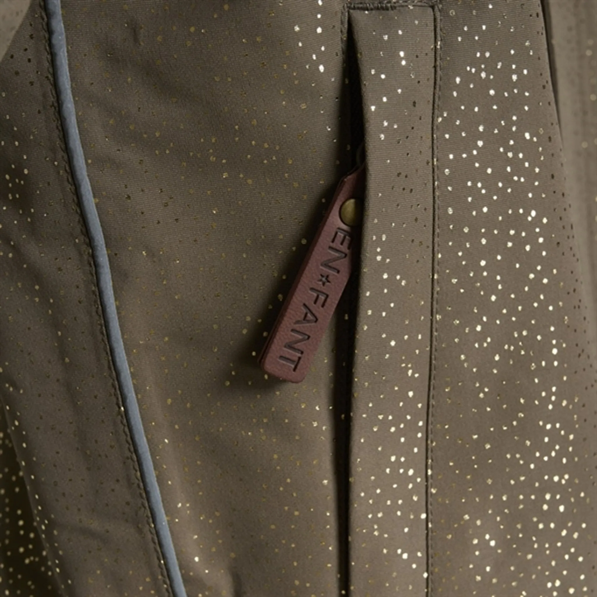 Hidden-Placket En Fant Snow Suit Glitter Chocolate Chip