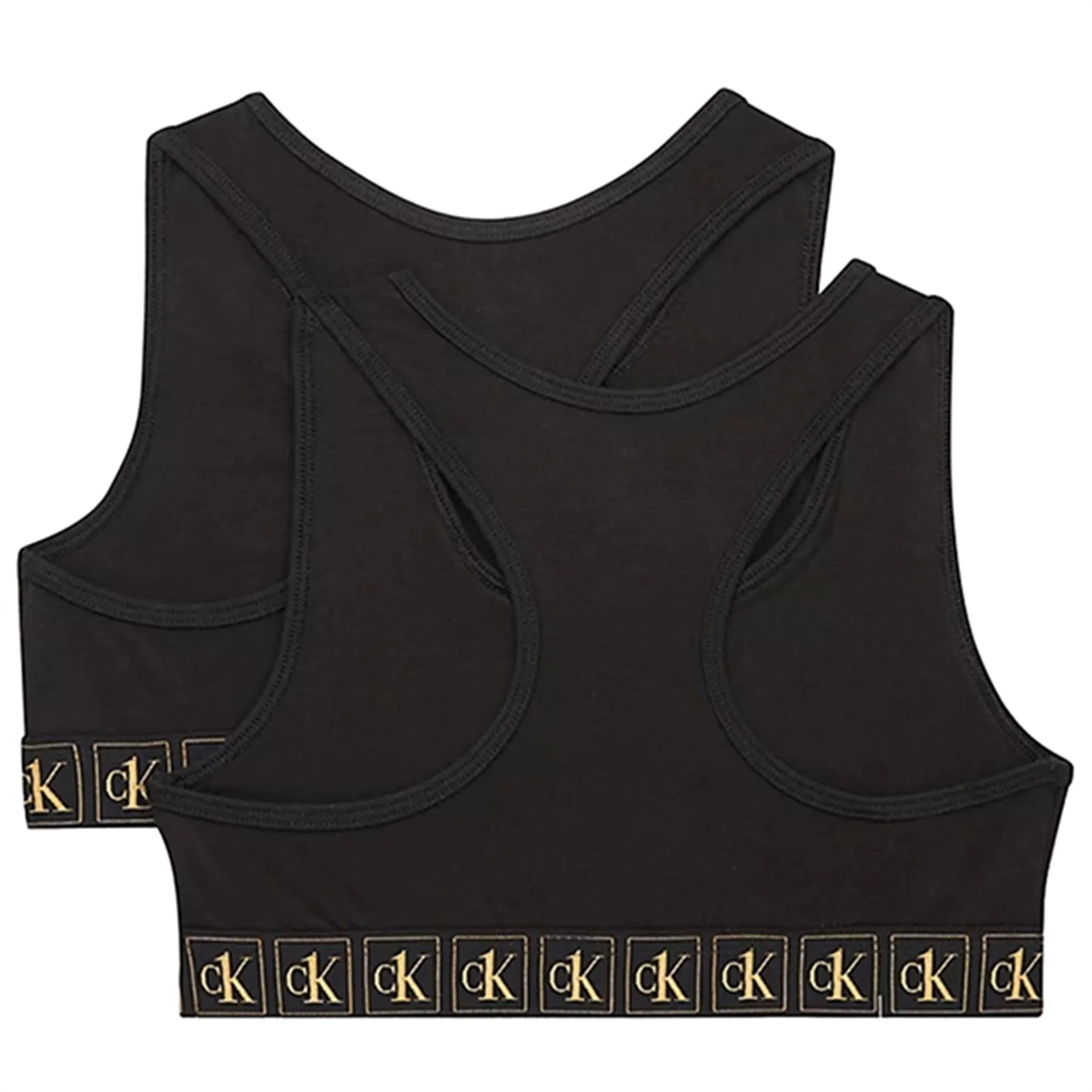 Calvin Klein Bralette 2-Pack Black Wrinkle-Resistant Snapped seams