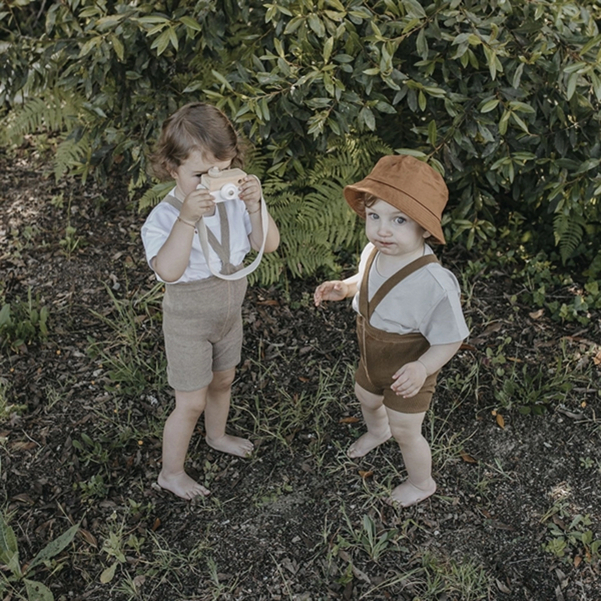 Silly Silas Shorty Tights Peanut Blend Multi Pocket Design