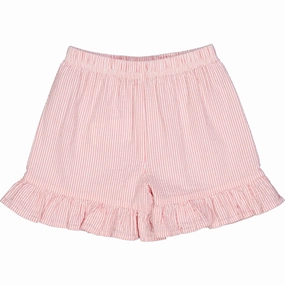 M??sli Balsam Cream/ Bubblegum Seersucker Stripe Frill Shorts Underwear