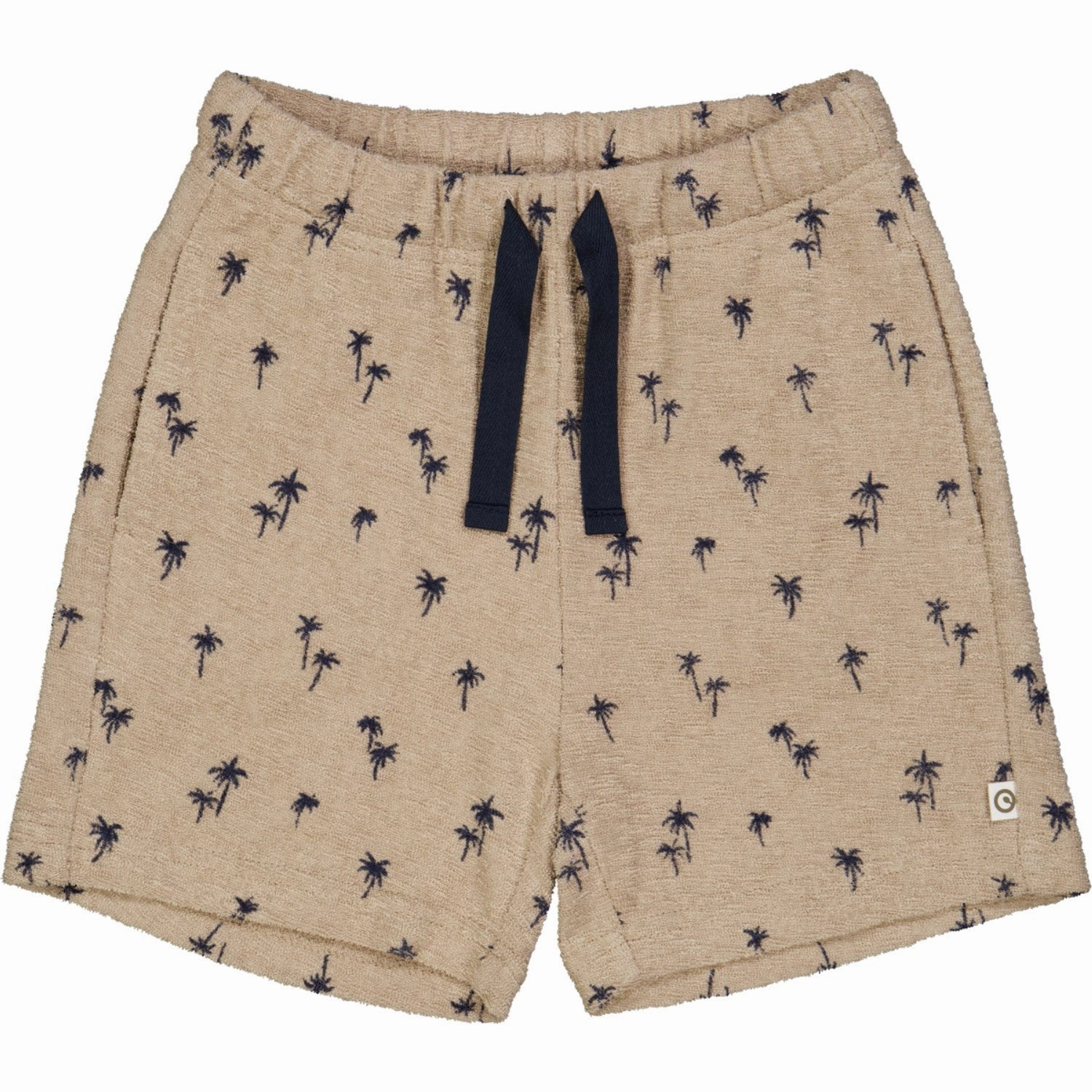 Vented Hem Details Street Ready M??sli Cashmere/ Night Blue Palm Shorts