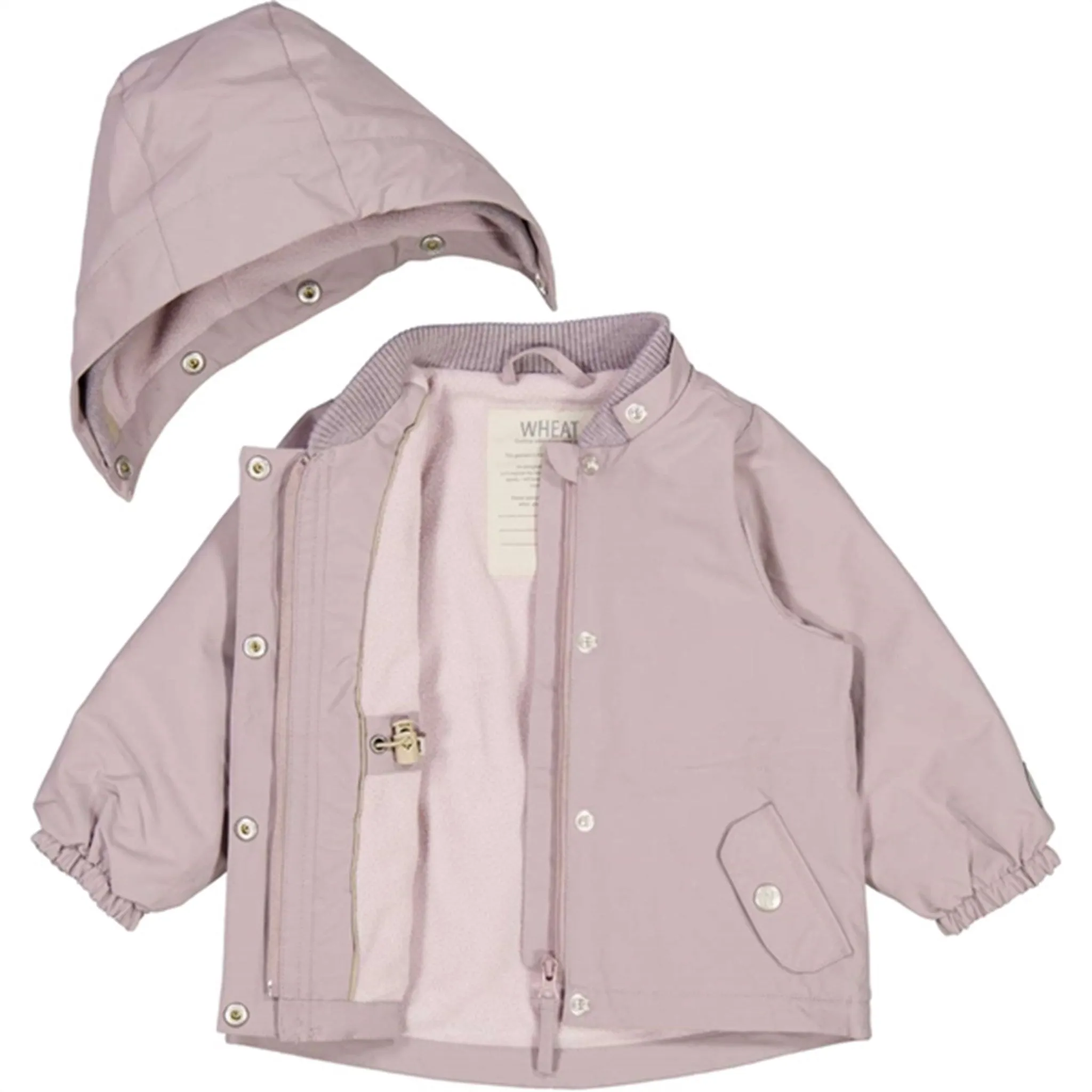 Wheat Jacket w. Fleece Gry Tech Purple Dove Quick Dry Tech