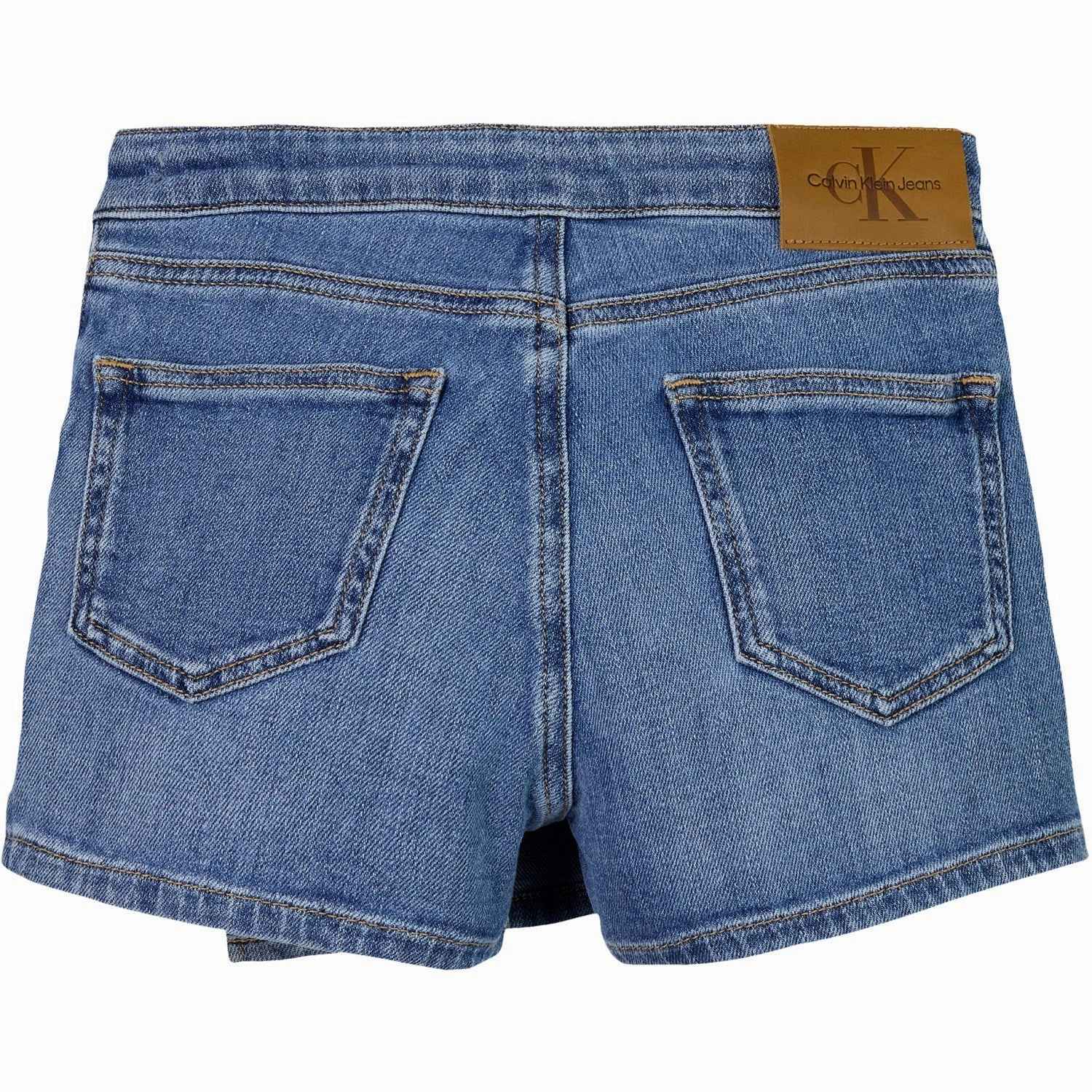 Vegan Leather Chic Look Calvin Klein Soft Blue Comfort Denim Skort Soft Blue Comf Shorts