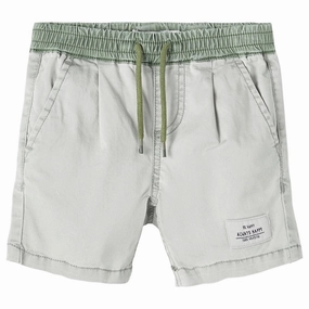 Name it Dried Sage Ben Jog Twill Shorts Zipper pockets