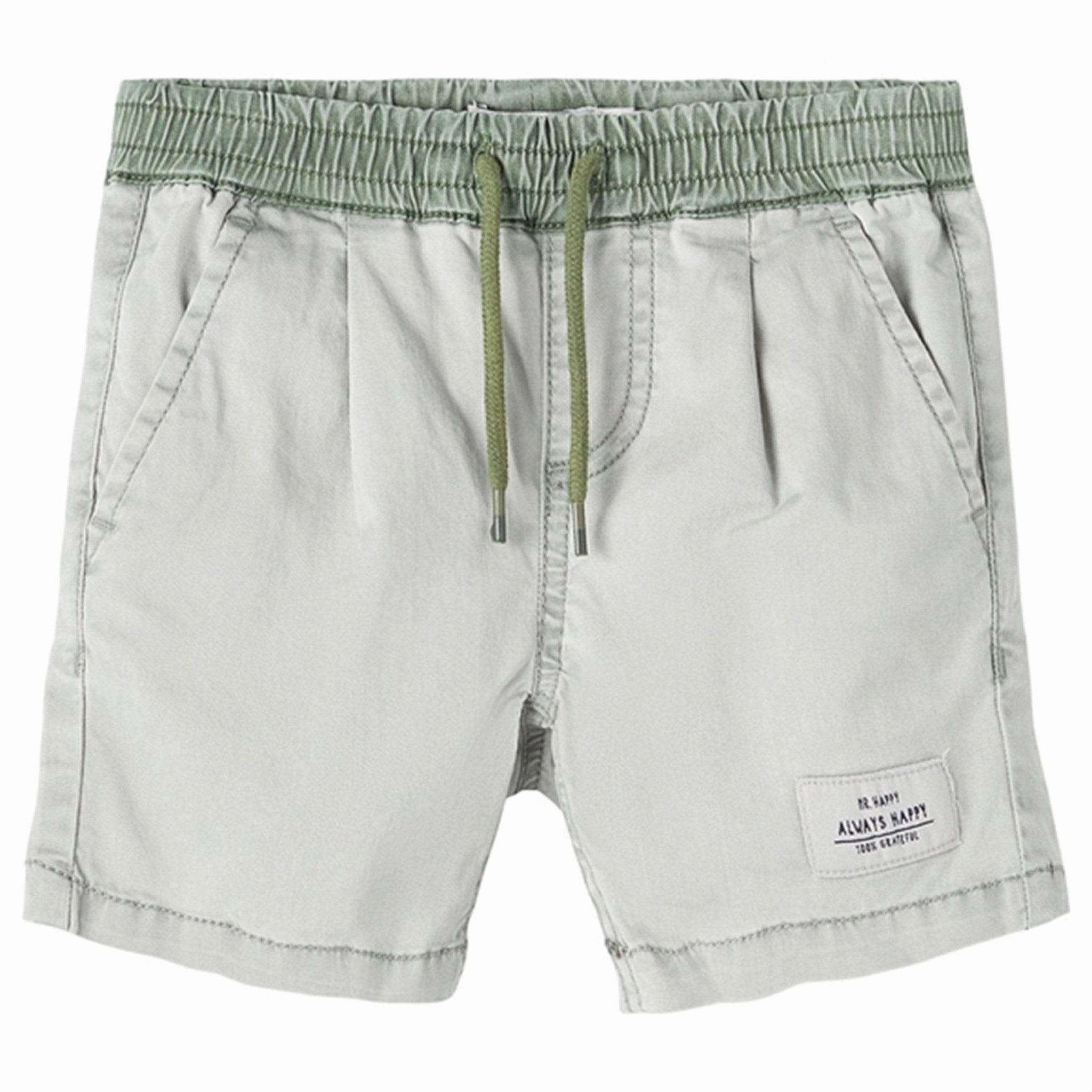 Name it Dried Sage Ben Jog Twill Shorts Zipper pockets