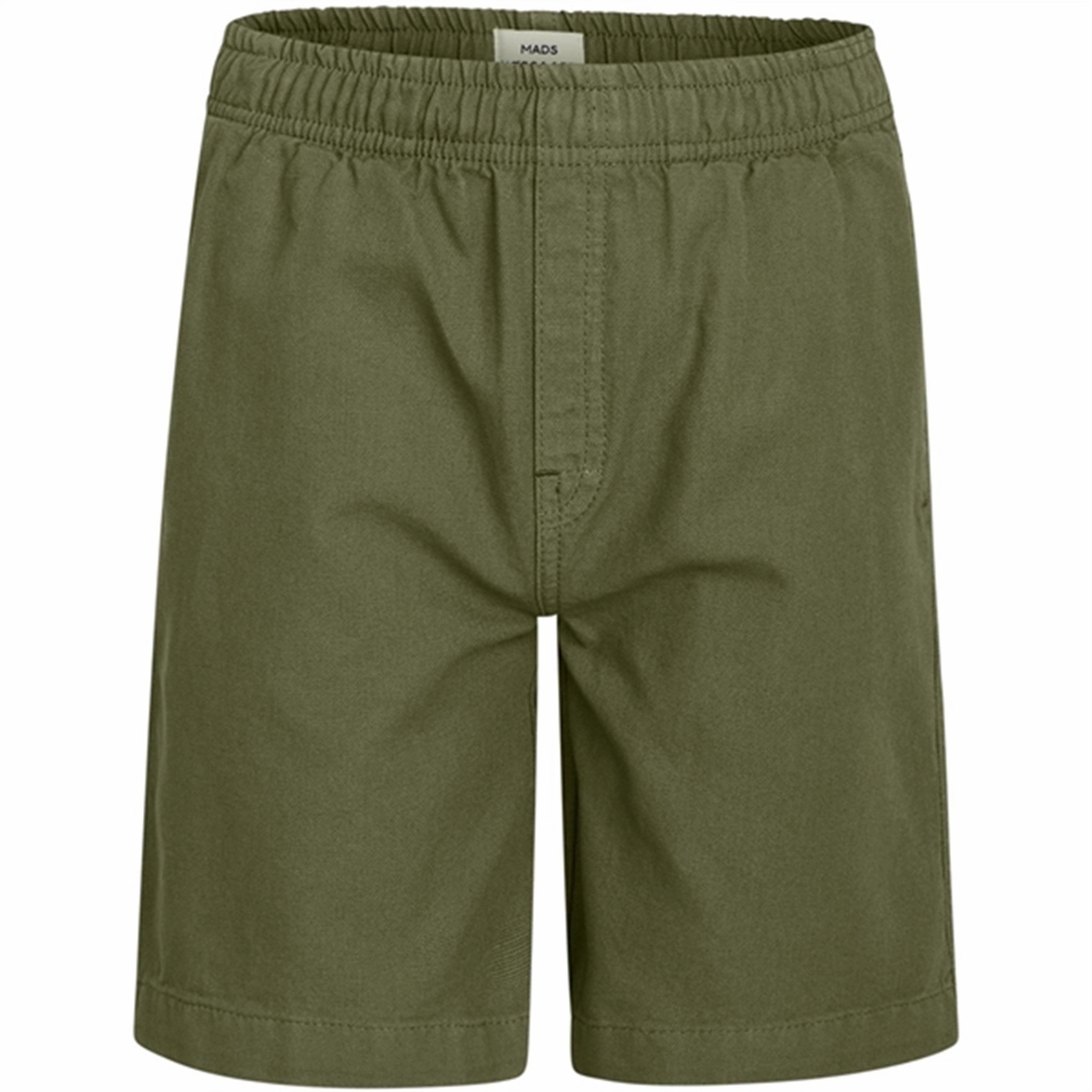 Minimalist Look Mads N?rgaard Dyed Canvas Seano Shorts Olivine