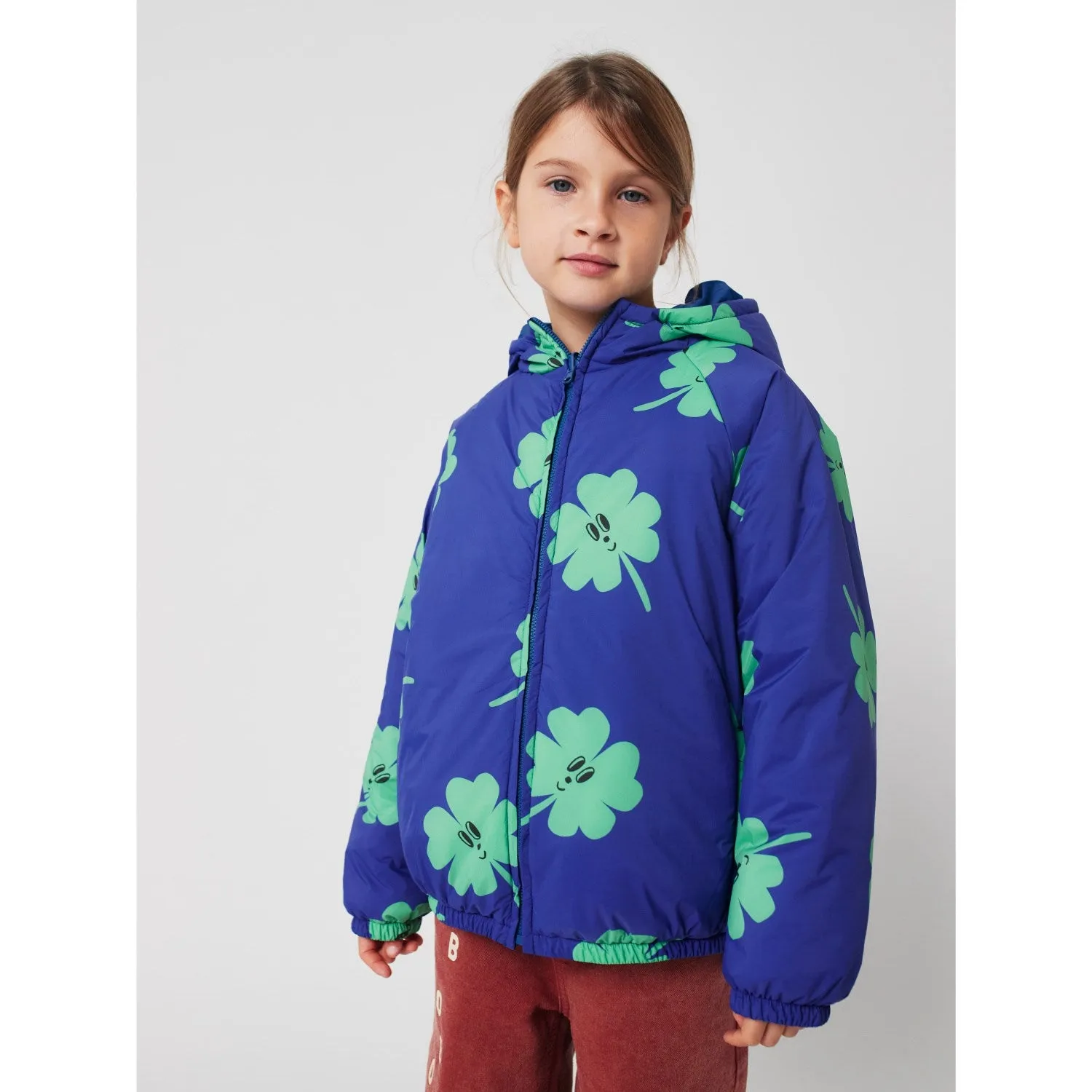 Bobo Choses Purple Lucky Clover All Over Reversible Anorak Casual office wear Evening-Wear