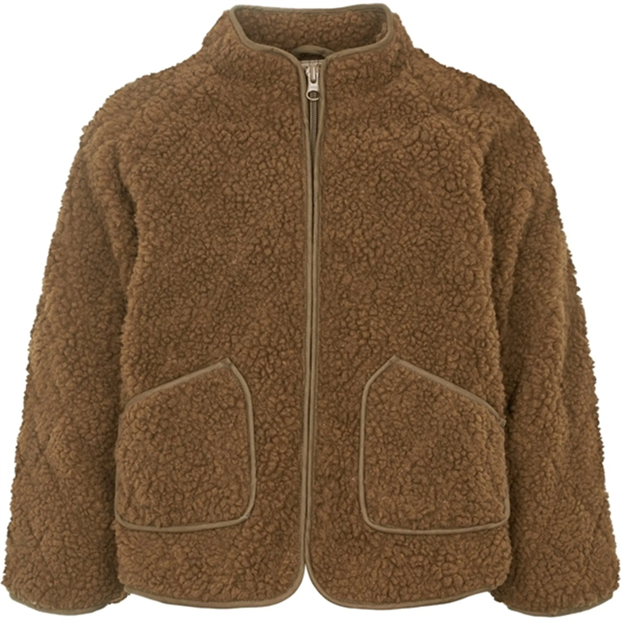 MarMar Jerry Teddybear Fleece Jacket Bark Cozy Look