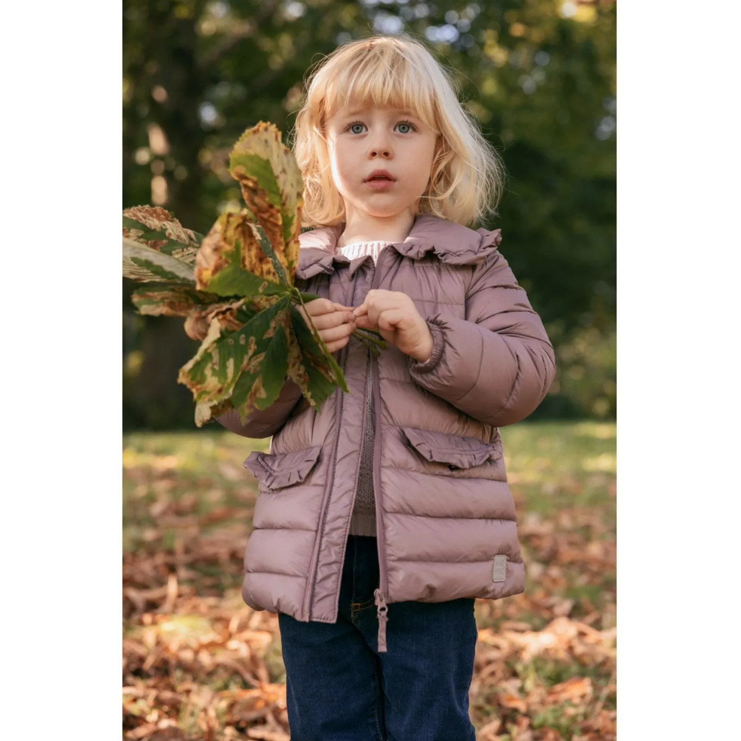 MarMar Light Puffer Mauve Octavia Jacket Dropped-Waist