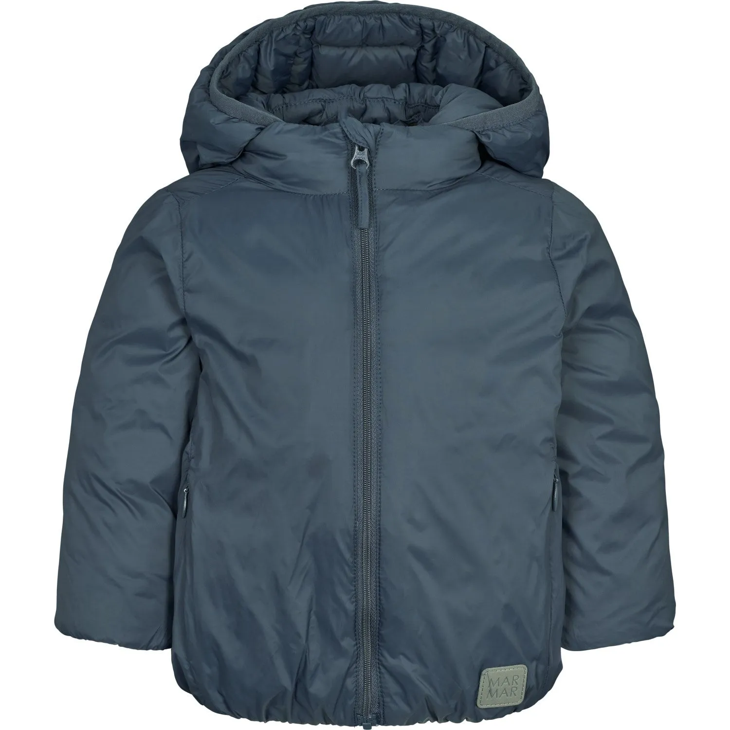 UV-Resistant Embroidered-Detail MarMar Light Puffer Shaded Blue Ordell Jacket