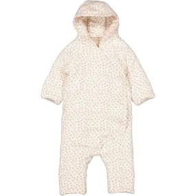 Pearl-Detail MarMar New Born Modal Smooth Print Petite Fleurs Rexo Stroller Suit
